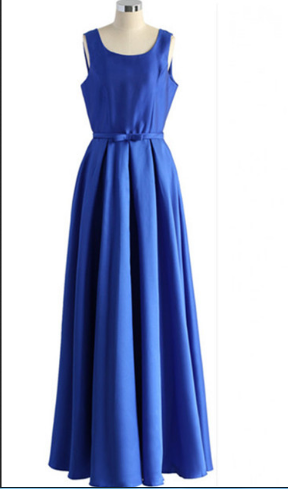 Royal Blue Charming Prom Dresses,the Backless Floor-length Evening Dresses, Prom Dresses, Real Made Prom Dresses ,bridesmaid Dresses