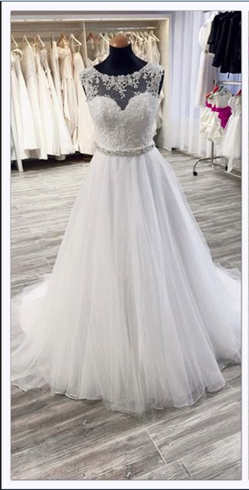 Wedding Dress ，a-line Wedding Dress White Wedding Dress,luxury Wedding Dress,crystal Wedding Dress,sweetheart Wedding Dress,beaded Wedding