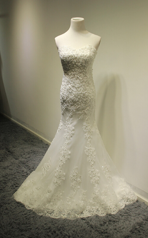 Wedding Dress,white Long Mermaid Wedding Gown Bridal Dresses