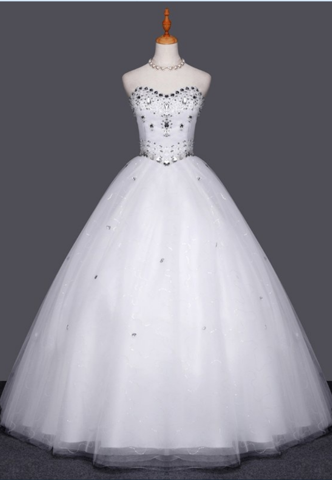High Quality Luxury Crystal Wedding Dress Wedding Ball Gowns