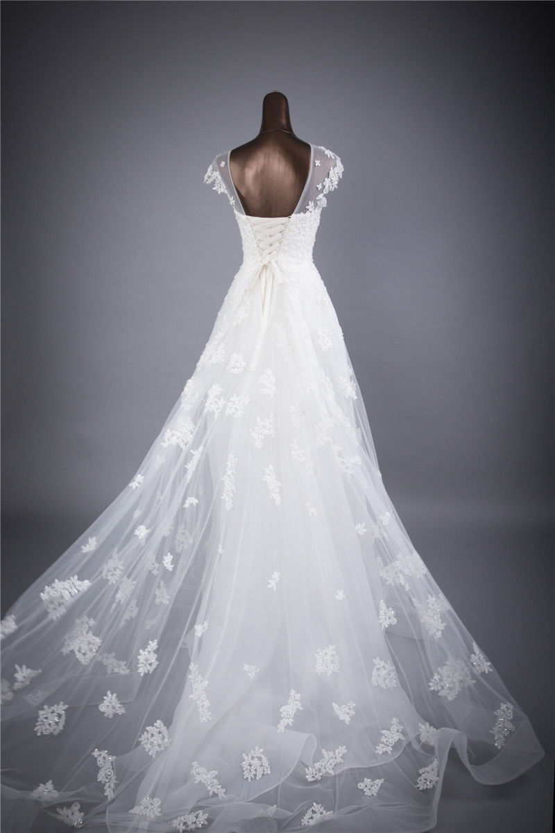 White/ivory High Quality Bride Dress Lace Wedding Dress