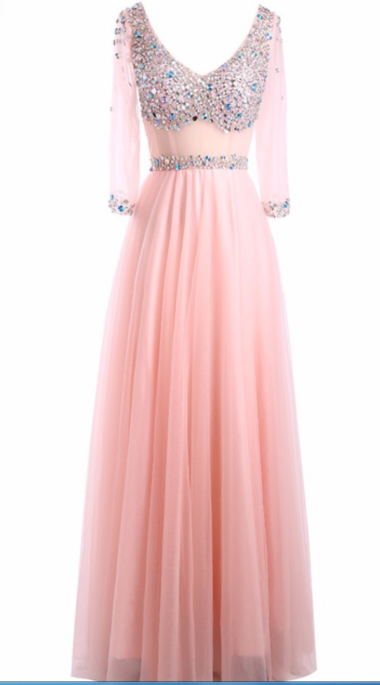 Real Photo Small Open-air Veils Party Dresses Pearl Long-sleeved Formal Wedding Party Dresses