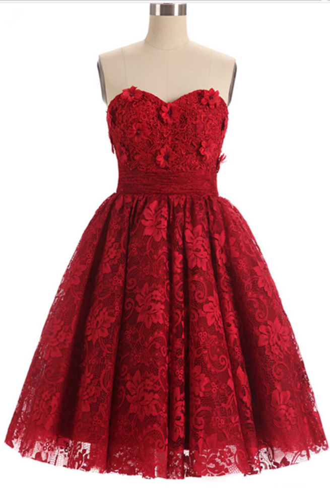 Red Dress Coat Knee Length Dew Dress Lace Up Noble Tone Curto Shoulder Festa Dress Formal Dress