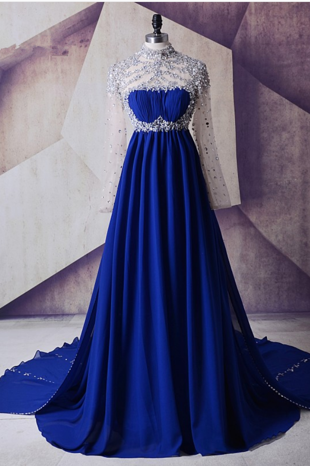 turtle neck ball gown