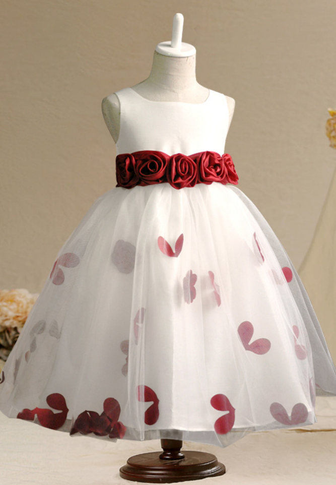 Flower Girl Dresses ,flower Children's Clothes,2017children's Princess Dress Studio Clothing Bowknot Dress, Bitter Fleabane
