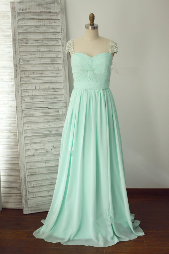 Cap Sleeve Prom Dresses,lovely Prom Dress,evening Dress