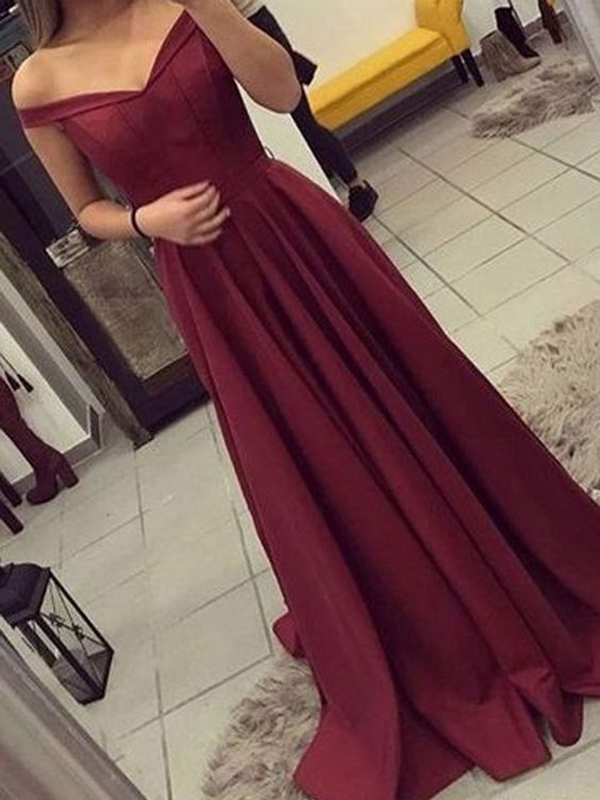 Long Prom Dresses, Sexy Prom Dresses, Off-shoulder Party Prom Dresses, Satin Sexy Prom Dresses, Popular Prom Dresses,prom Dresses Online