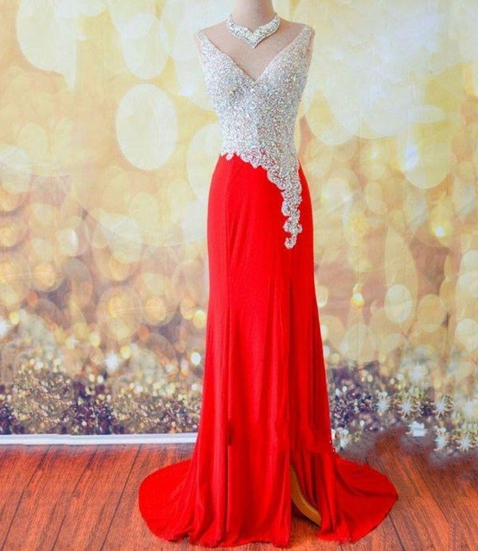 open lace back dress Portia and Scarlett Ps24314 - Long Sheath Dress main image 1
