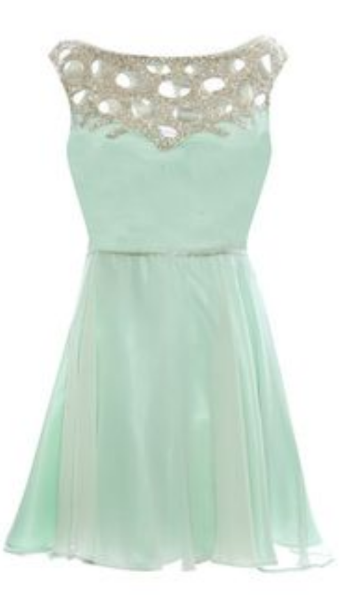Mint Green Homecoming Dresses,beaded Prom Dresses, Cute Empire Homecoming Dresses, Homecoming Dresses For Juniors