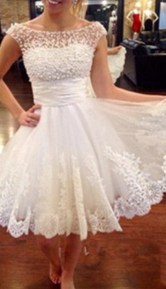 2016 Custom White Formal Homecoming Dresses, See Through Prom Dresses,beading Party Dresses, Sexy Evening Dresses