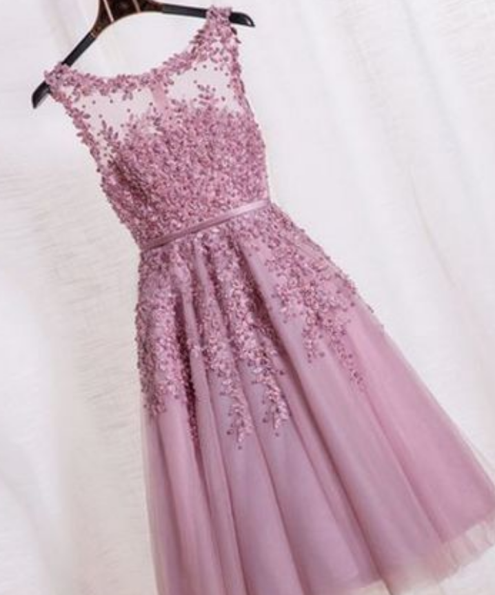 Charming Lavender Homecoming Dresses,lace And Applique Homecoming Dresses,cute Short Homecoming Dresses,party Dresses,cocktail Dresses
