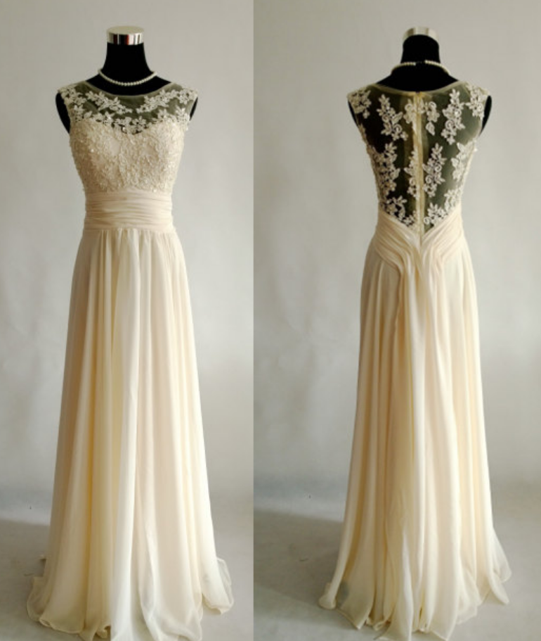 Charming Bridesmaid Dress,a-line Bridesmaid Dress,chiffon Bridesmaid,appliques Prom Dress