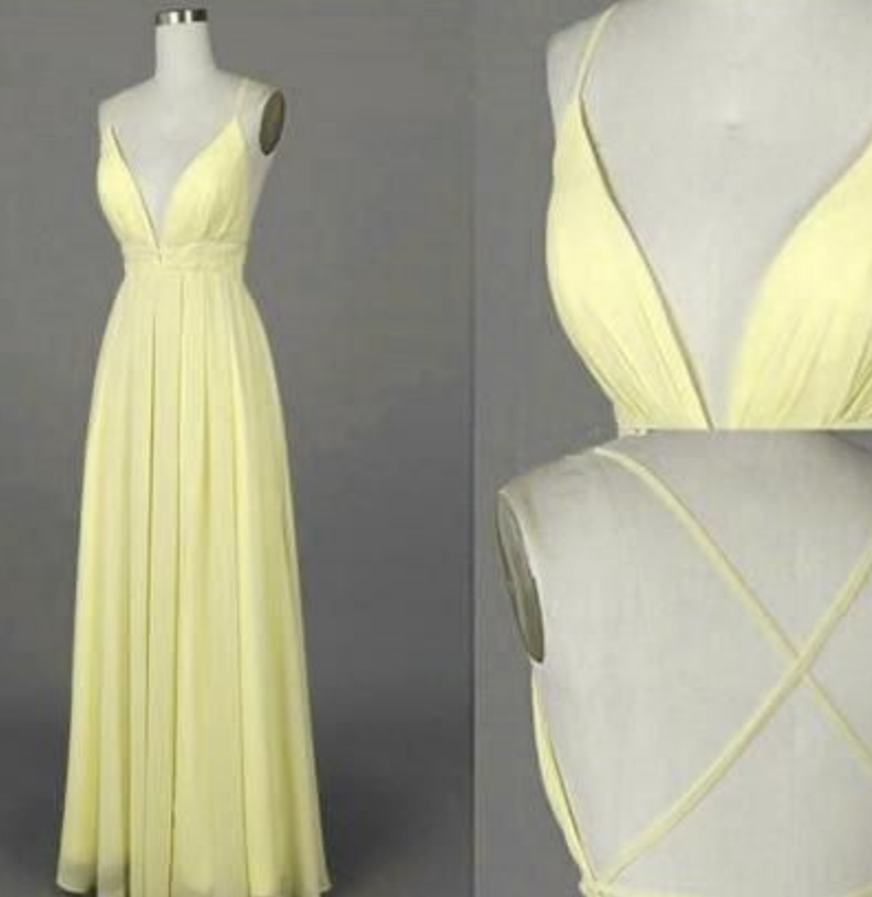 Charming Prom Dress,chiffon Prom Dress,spaghetti Straps Prom Dress,a-line Evening Dress