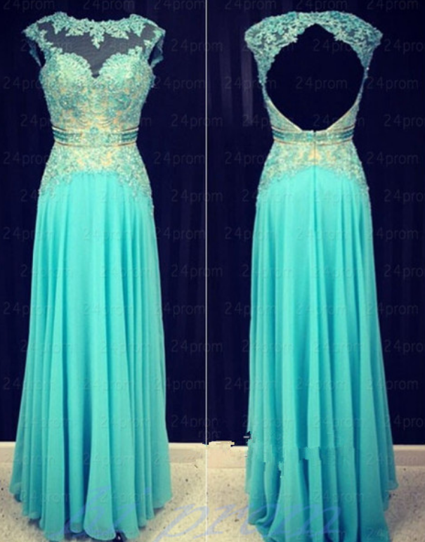 Lace Evening Dress,blue Evening Gowns,backless Evening Dresses,open Back Prom Dresses,long Prom Gown,blue Prom Dress,backless Gowns