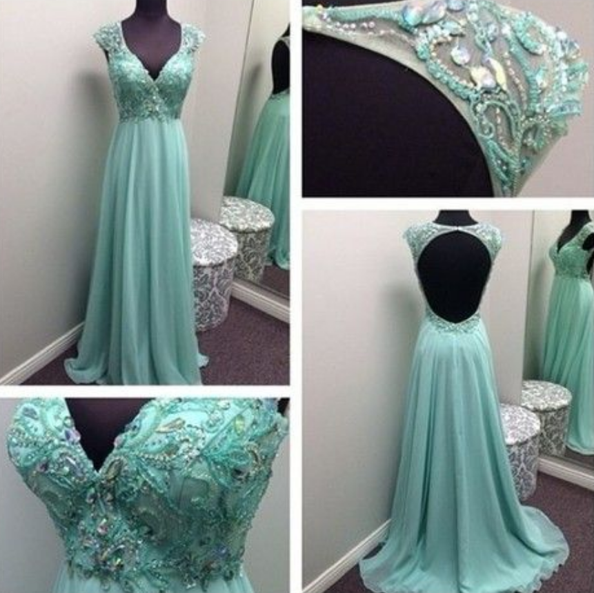 Blue Prom Dresses,chiffon Prom Gowns,sparkle Prom Dresses,2016 Party Dresses,long Prom Gown,open Back Prom Dress,sparkly Evening Gowns,backless
