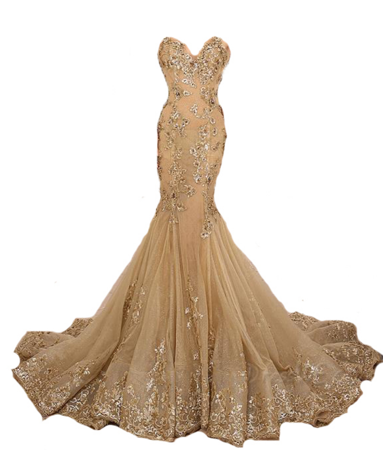 Gold Prom Dress,lace Prom Dress,sexy Prom Dress,high Collar Prom Dress,mermaid Prom Dress,beaded Prom Dress,champagne Prom Dress,fashion Prom
