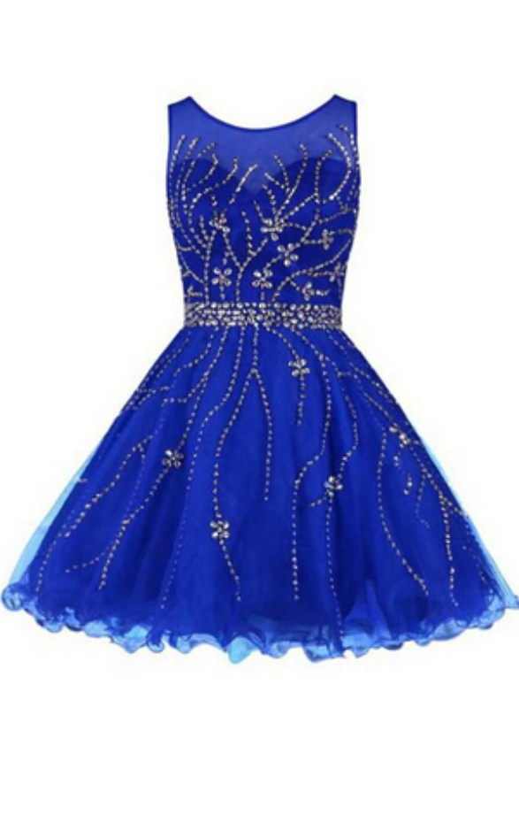 Royal Blue Homecoming Dress,luxury Beading Prom Dress, Homecoming Dresses,simple Homecoming Dresses,sexy Backless Party Dresses