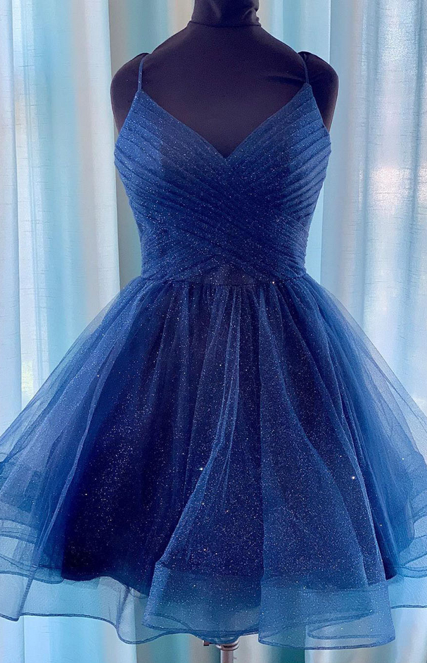 spaghetti strap homecoming dresses short Ladivine 9243 main image 1