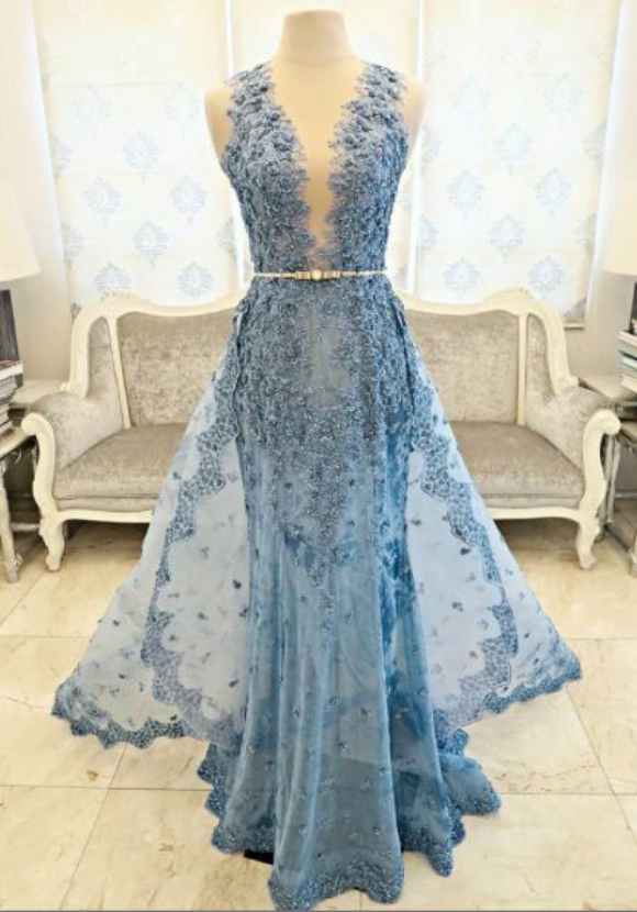 Prom Dress,modest Prom Dress,flower Wedding Dress,blue Wedding Dress,blue Wedding Dress,wedding Dress