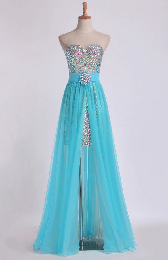 beaded bodice homecoming dresses Sparkly Blue Beaded Corset A Line Short Homecoming Dress