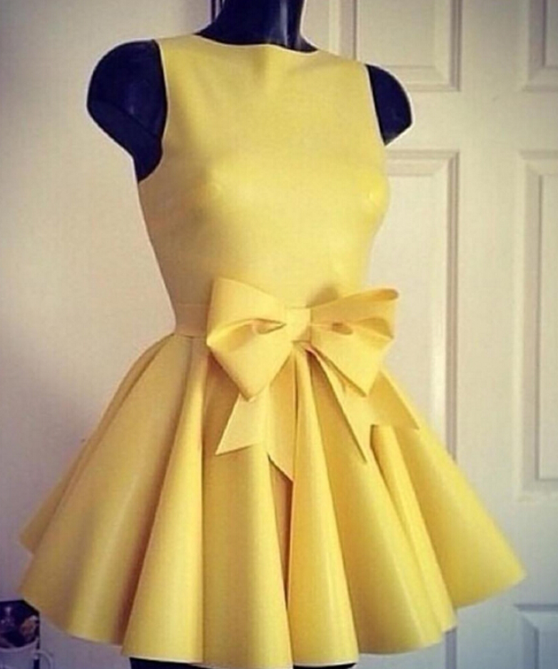 Cute Yellow Short Sweet 16 Dress Party Dress Summer Dresses