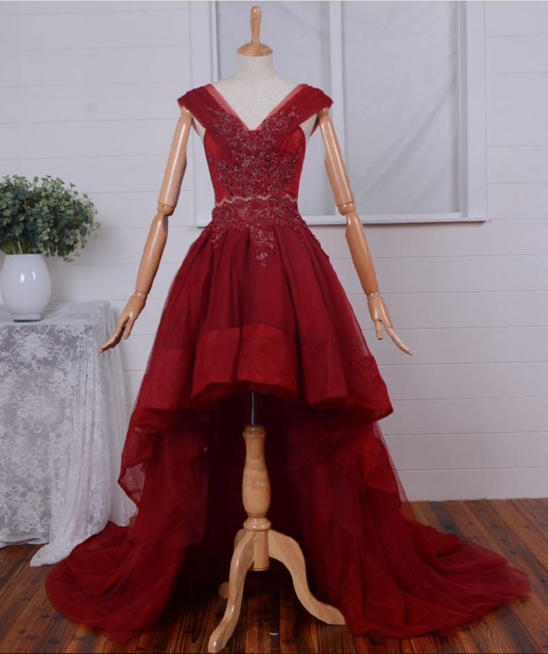 Red Wedding Dress,elegant Both Shoulders Mermaid Wedding Dresses Short Dresses Formal From Dress Cocktail Dress