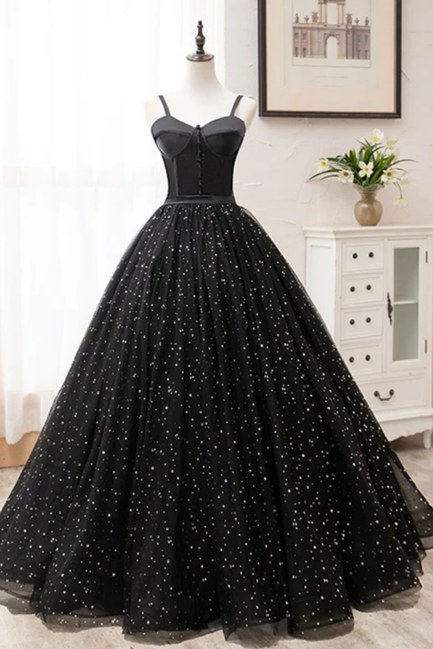 Black Prom Dress 2021, Sweet 16 Dress, Formal Dress, Evening Dress, Pageant Dance Dresses, School Party Gown