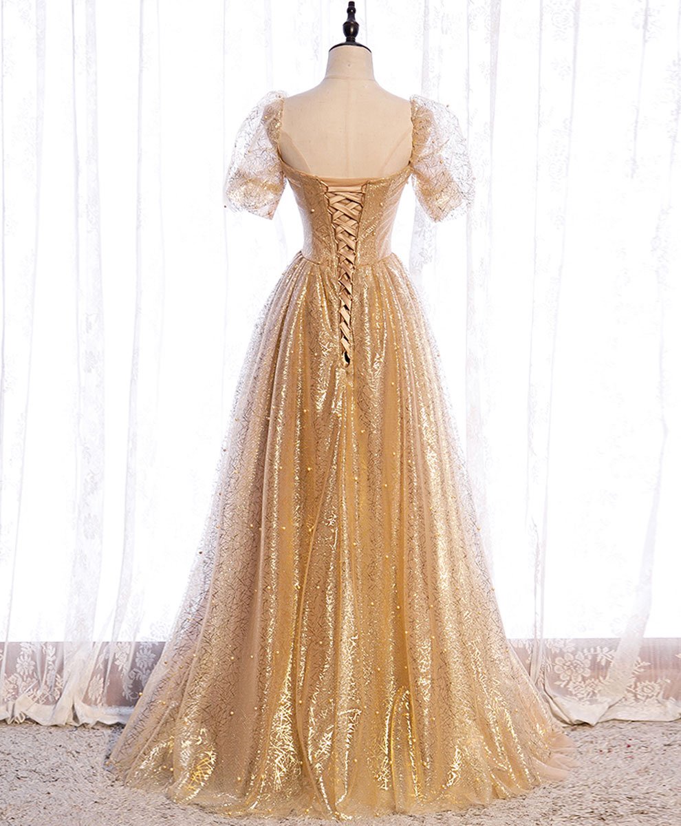 Tulle Layers Formal Dresses V neck Prom Dresses