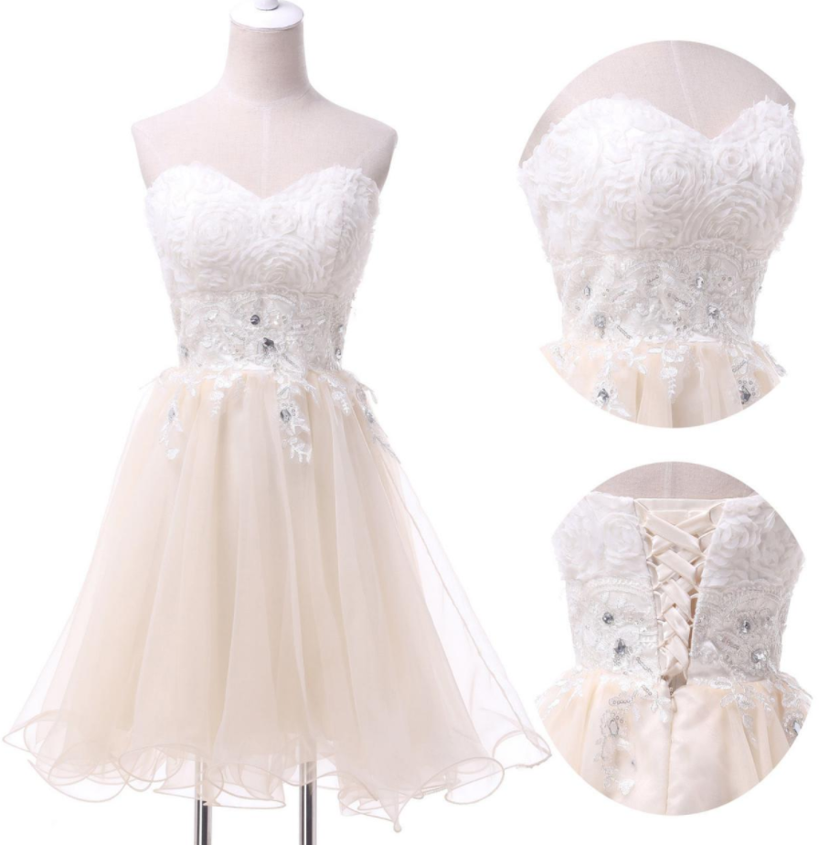 Homecoming Dress Sweetheart Short Mini Sexy Evening Dress Prom Dress Custom Made Bridal Party Dress