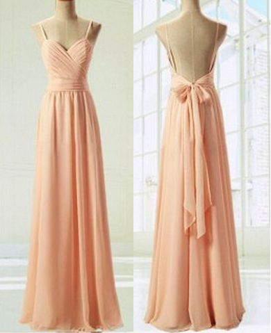 Sexy Open Back Prom Dresses,spaghetti Straps Prom Dresses,long Prom Dresses,chiffon Prom Dresses,evening Dresses,party Dresses