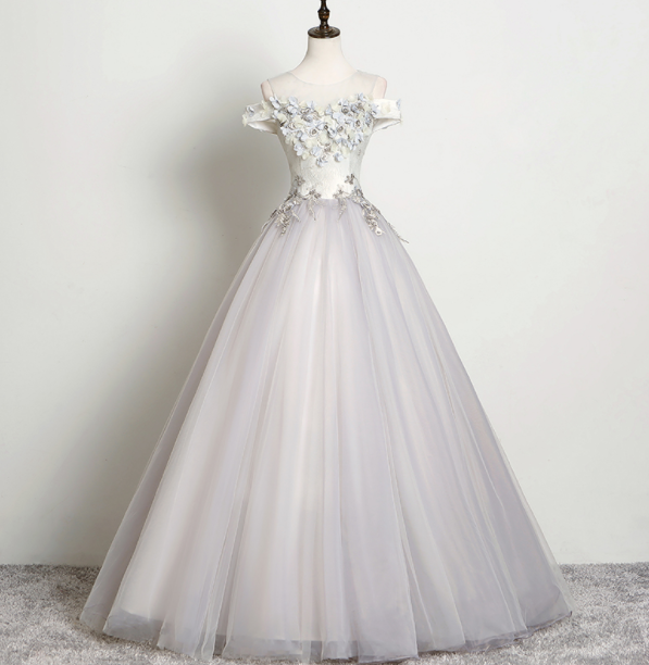 Color Wedding Dress Fluffy Skirt Banquet Temperament Long Style