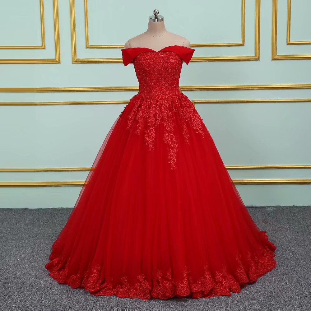 red prom dress vintage Handmade Beaded Dress,vintage Black and Party Wear a Stacees couture ball gown and perfectly control it Vintage All Lace Red Prom