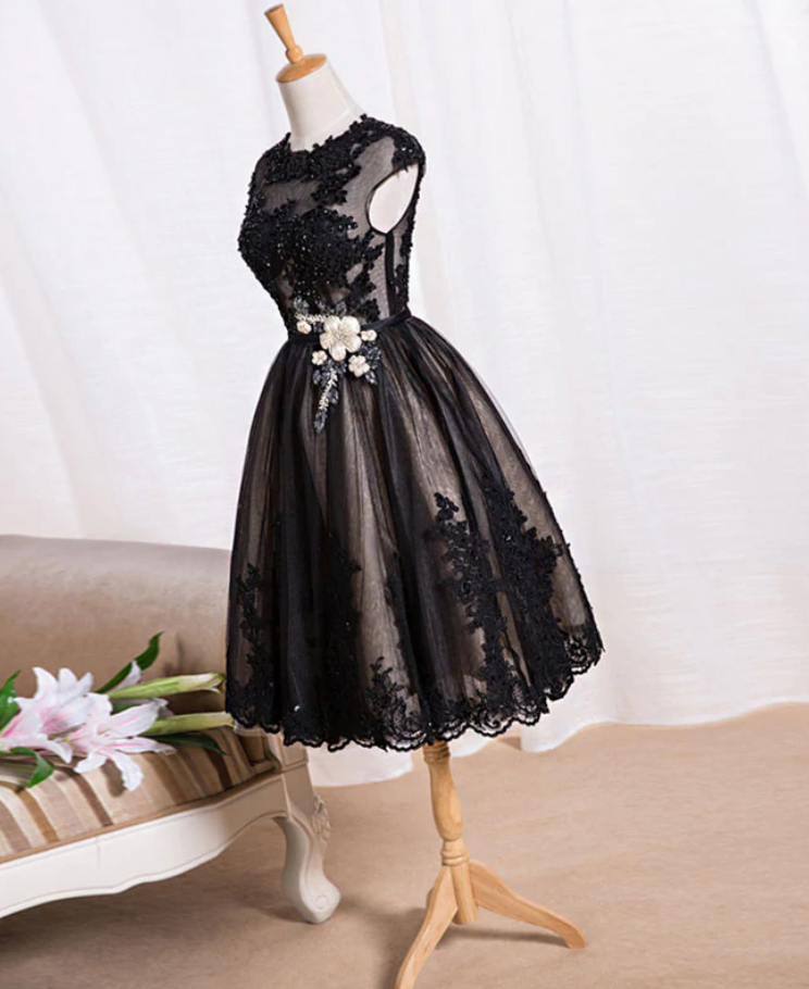 Homecoming Dresses Cute Lace Short Prom Dress, Evening Dress
