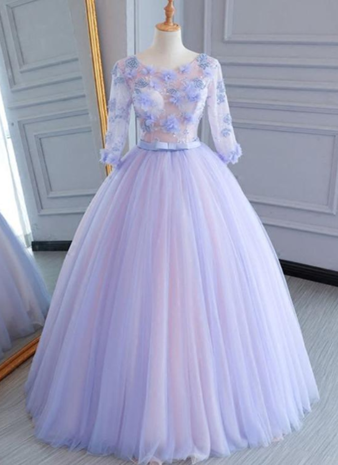 Prom Dresses Long Sweet Prom Dress, Cute A-line Prom Gown