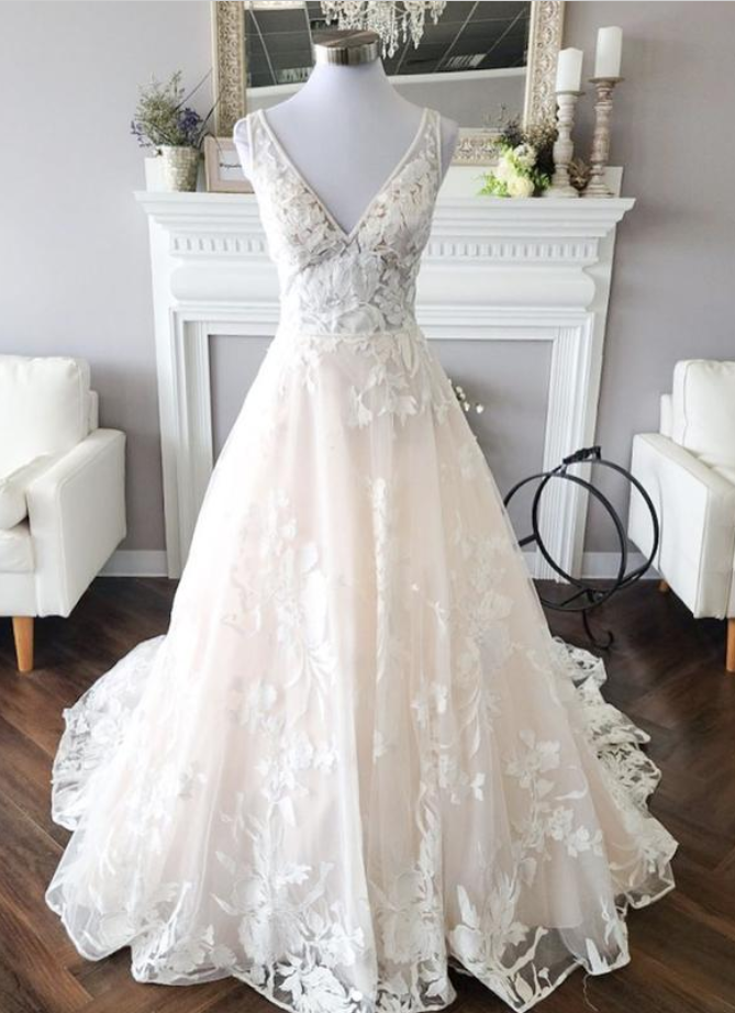 Prom Dresses Elegant Tulle Lace Ball Gown Dress Evening Dress
