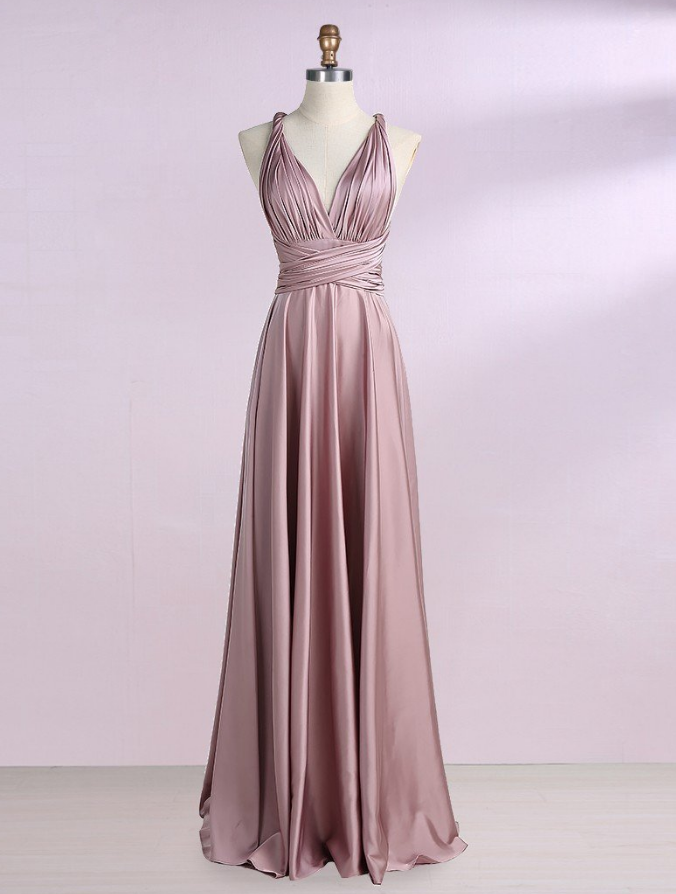 blush pink wrap bridesmaid dresses Jenny Yoo Bridesmaid Dress Lyric Whipped Apricot