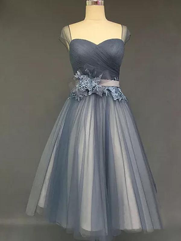 Short Homecoming Dress, Prom Dress With Appliques, Prom Dress