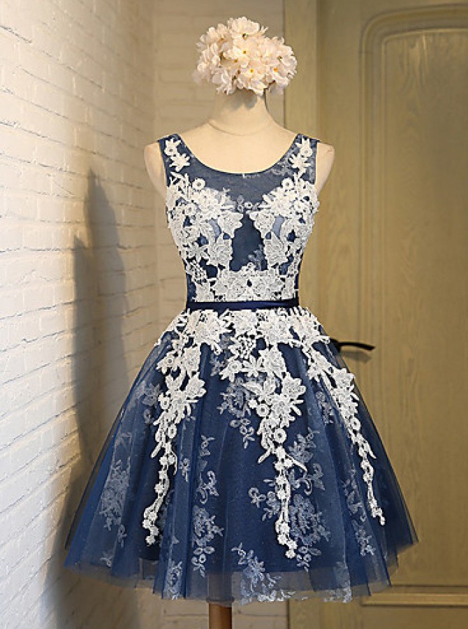 Knee-length Navy Blue Homecoming Dress,prom Dress,graduation Dress,party Dress,short Homecoming Dress,short Prom Dress