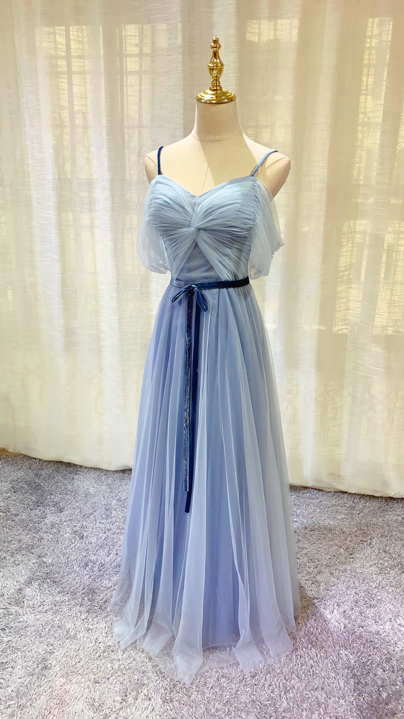 Elegant, Spaghetti Strap Bridesmaid Dress, Prom Dress