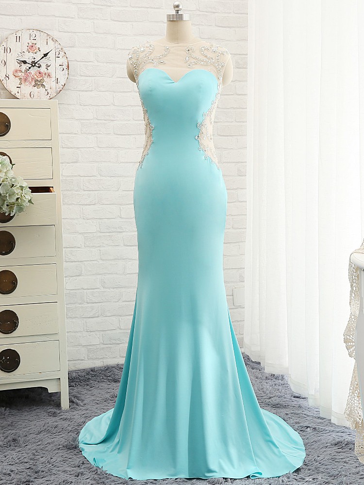 Elegant Backless Formal Prom Dress, Beautiful Long Prom Dress, Banquet Party Dress