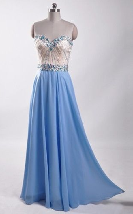 Elegant Beaded Chiffon Long-sleeves Formal Prom Dress, Beautiful Long Prom Dress, Banquet Party Dress