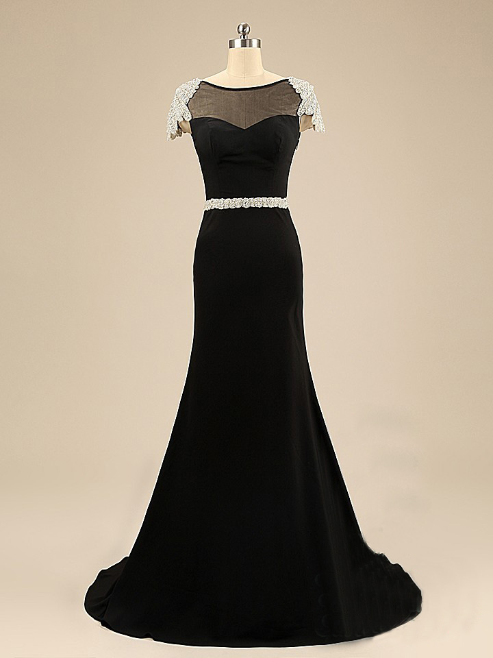 Elegant Mermaid Chiffon Formal Prom Dress, Beautiful Long Prom Dress, Banquet Party Dress