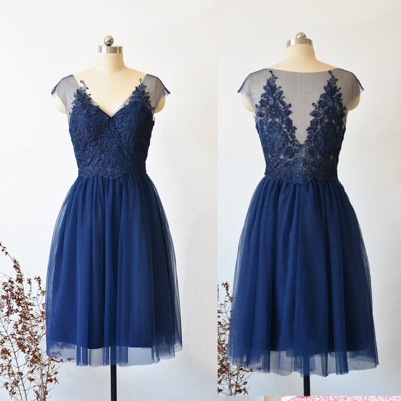 Elegant Sweetheart Lace With Tull Homecoming Dress, Beautiful Short Dress, Banquet Party Dress