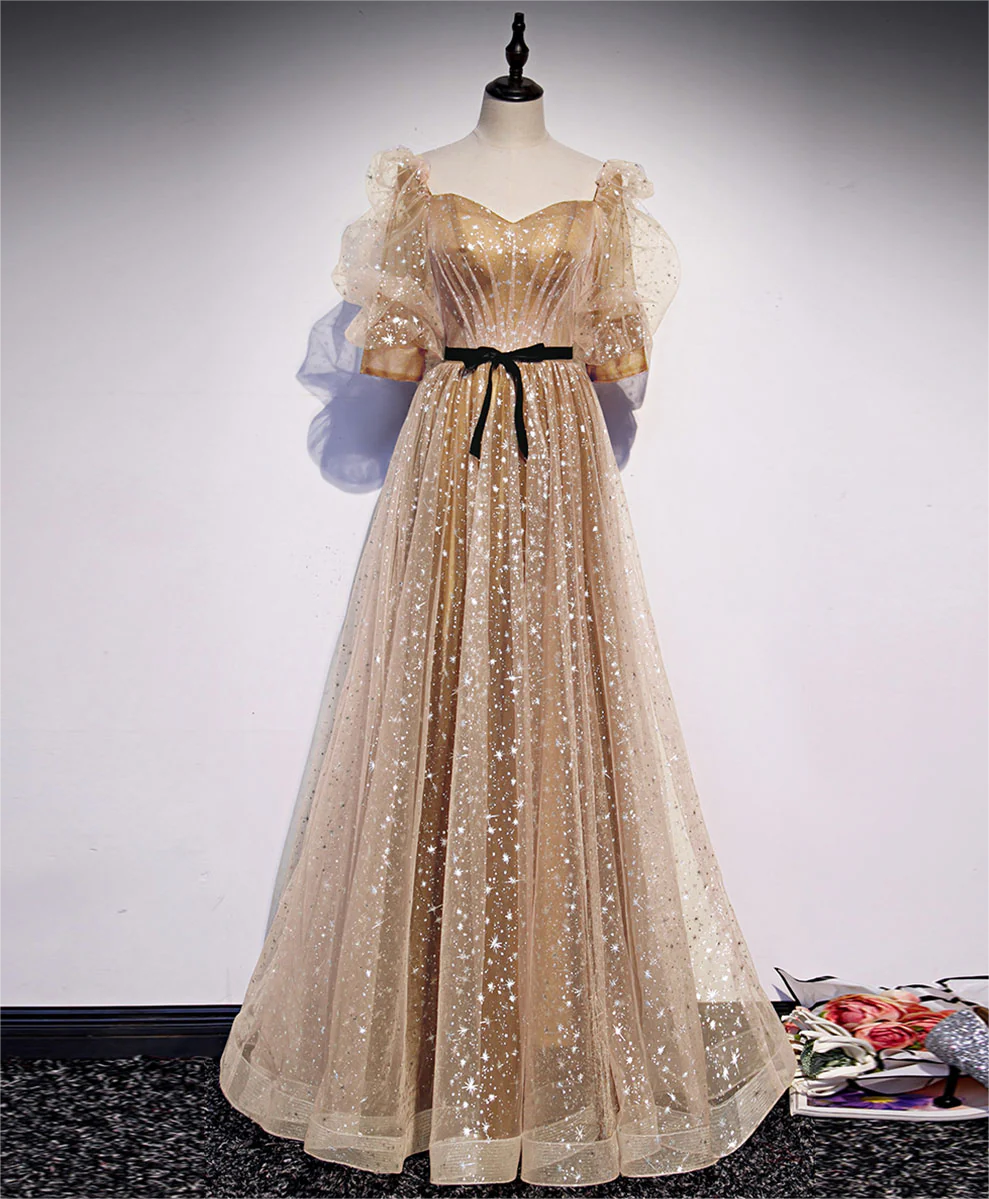 slim fit dress slacks A Line V Neck Rose Gold Prom Dress with High Slit, Rose Gold V Neck Fo –  jbydress