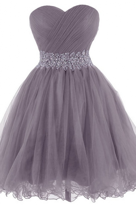 Sweetheart Homecoming Dresses,sweetheart Tulle Cocktail Dress Homecoming Dress