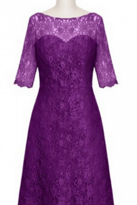 Short Lace Homecoming Dress On Sale, Full sleeve Short/Mini Lace Zipper Dresses