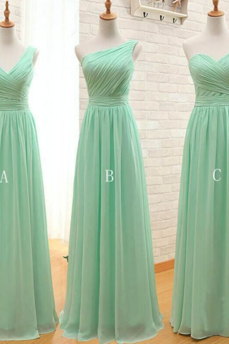 Bridesmaid Dresses,chiffon Bridesmaid Dresses,long Bridesmaid Dresses,mint Green Bridesmaid Dresses,elegant Bridesmaid Dresses,popular Bridesmaid