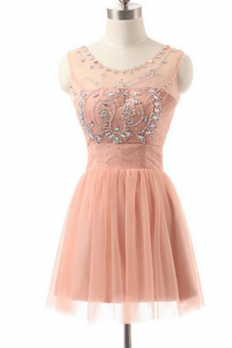 Simple Homecoming Dresses,modest Homecoming Dress,cute Short Prom Gown,a-line Homecoming Dress,pink Lace Party Dress
