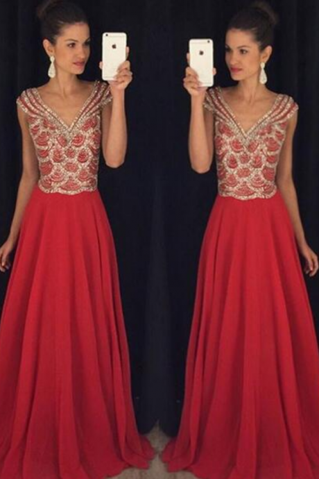 Red Backless Prom Dresses,red Prom Gowns,prom Dresses , Party Dresses ,long Prom Gown