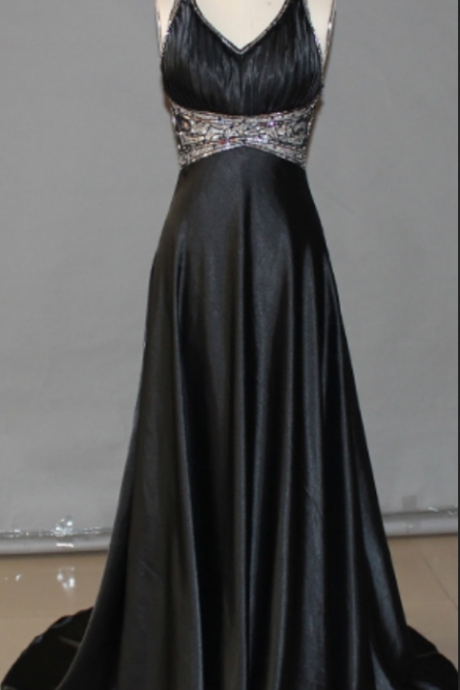 Charming Prom Dress,a Line Prom Dress,formal Evening Dress,beaded Evening Gown